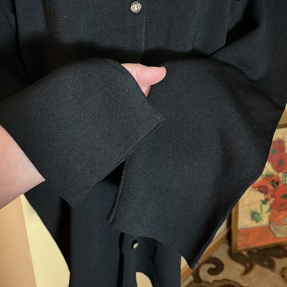 DANA BUCHMAN Size 3X Cardigan Ribbed Knitwear Stretch Logo Button Classic Career - Picture 10 of 16